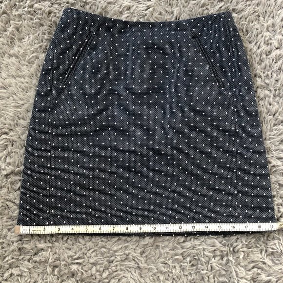 LOFT | Mini Pencil Skirt with White Dots - Picture 7 of 11